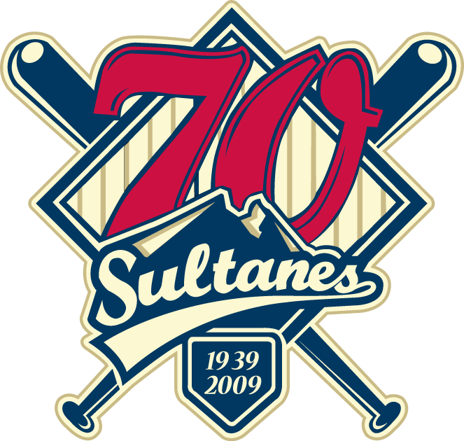 Monterrey Sultanes 2009 Anniversary Logo iron on transfers for T-shirts